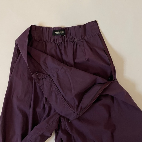 Rachel Comey Coxsone Wide Leg Crisp Cotton Pants Size 4 Purple Eggplant $479 - Picture 12 of 15
